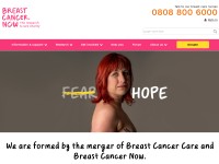 Desktop screenshot for breastcancernow.org