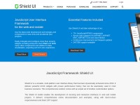 Desktop screenshot for shieldui.com