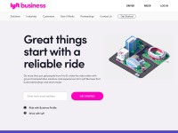 Desktop screenshot for lyftbusiness.com