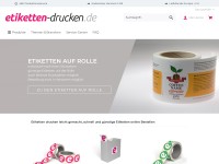 Desktop screenshot for etiketten-drucken.de