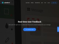 Desktop screenshot for userback.io