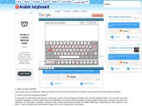 Desktop screenshot for arabic-keyboard.org