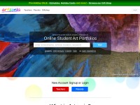 Desktop screenshot for artsonia.com