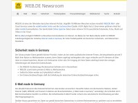 Desktop screenshot for webde.de