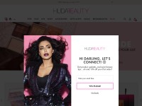 Desktop screenshot for shophudabeauty.com