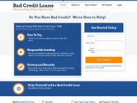 Desktop screenshot for badcreditloans.com