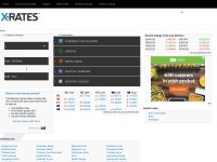 Desktop screenshot for x-rates.com