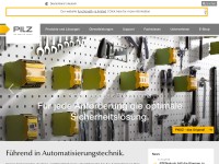 Desktop screenshot for pilz.de