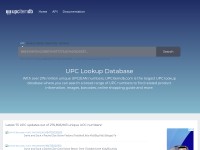 Desktop screenshot for upcitemdb.com