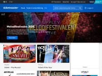 Desktop screenshot for ticketmaster.se