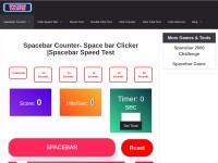 Desktop screenshot for spacebarcounter.info