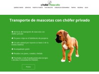 Desktop screenshot for chofermascota.com