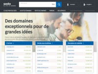 Desktop screenshot for sedo.com