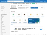 Desktop screenshot for musescore.com