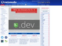 Desktop screenshot for variomedia.de