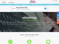 Desktop screenshot for emathhelp.net