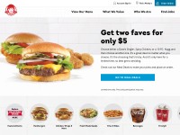Desktop screenshot for wendys.com
