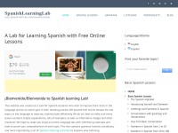 Desktop screenshot for spanishlearninglab.com