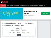 Desktop screenshot for randompokemon.info