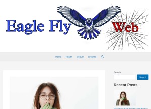 How eagleflyweb.com looks like on a tablet such as an iPad.