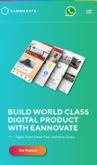 How eannovate.com looks like on a mobile device such as an iPhone.