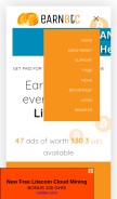How earnbtc.io looks like on a mobile device such as an iPhone.