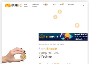 How earnbtc.io looks like on a tablet such as an iPad.