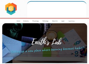 How earthslab.com looks like on a tablet such as an iPad.
