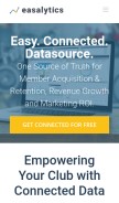 How easalytics.com looks like on a mobile device such as an iPhone.