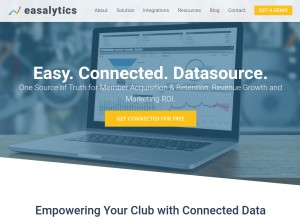 How easalytics.com looks like on a tablet such as an iPad.