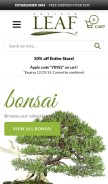 How easternleaf.com looks like on a mobile device such as an iPhone.