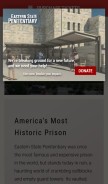 How easternstate.org looks like on a mobile device such as an iPhone.
