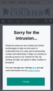 How eastlothiancourier.com looks like on a mobile device such as an iPhone.