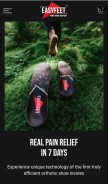 How easyfeet.store looks like on a mobile device such as an iPhone.