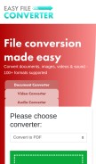 How easyfileconverter.org looks like on a mobile device such as an iPhone.