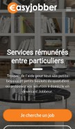 How easyjobber.fr looks like on a mobile device such as an iPhone.