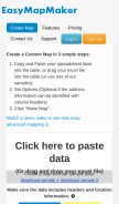 How easymapmaker.com looks like on a mobile device such as an iPhone.