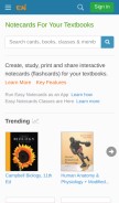 How easynotecards.com looks like on a mobile device such as an iPhone.