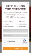 How eataly.com looks like on a mobile device such as an iPhone.