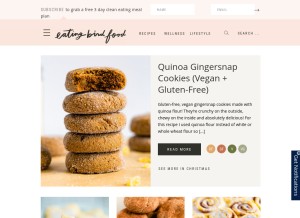 How eatingbirdfood.com looks like on a tablet such as an iPad.