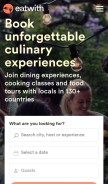 How eatwith.com looks like on a mobile device such as an iPhone.