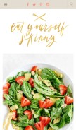 How eatyourselfskinny.com looks like on a mobile device such as an iPhone.