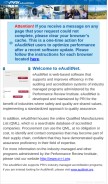 How eauditnet.com looks like on a mobile device such as an iPhone.
