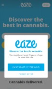 How eaze.com looks like on a mobile device such as an iPhone.
