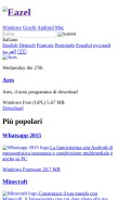 How eazel.com looks like on a mobile device such as an iPhone.