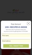 How eazypeazymealz.com looks like on a mobile device such as an iPhone.