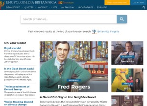 How eb.com looks like on a tablet such as an iPad.