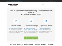 Desktop screenshot for mbacrystalball.com