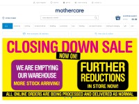Desktop screenshot for mothercare.com