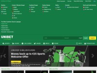 Screenshot of unibet.com